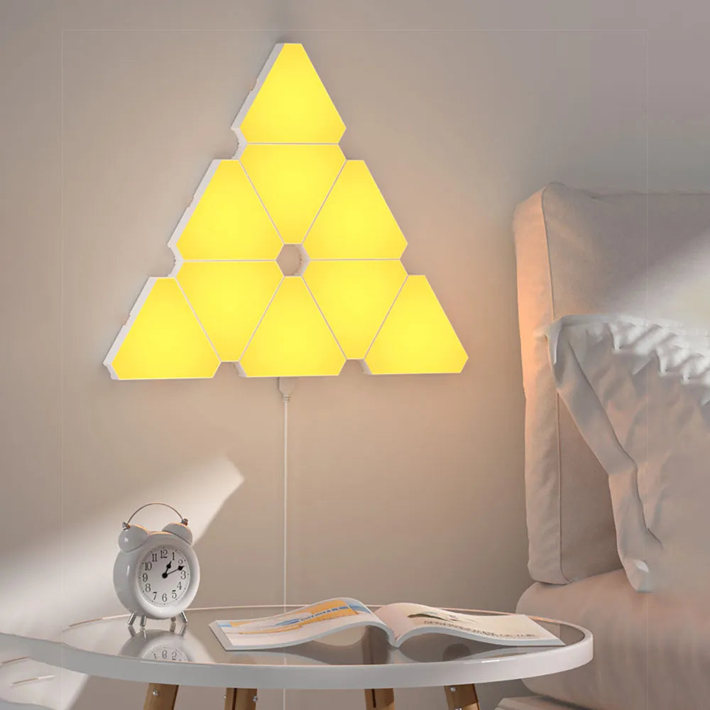 Led Triangular Quantum Lamp Rgb Wall Lamp